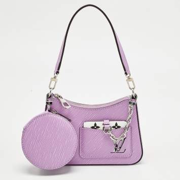 Pre Owned Louis Vuitton Lilas Provence Epi Leather Marellini Bag