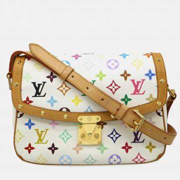Pre Owned Louis Vuitton Sologne Multicolor Monogram Leather Shoulder Bag