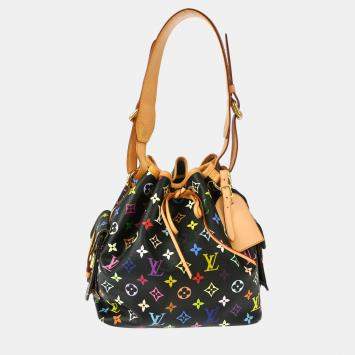 Pre Owned Louis Vuitton Petite Noe Multicolor Monogram Canvas Shoulder Bag