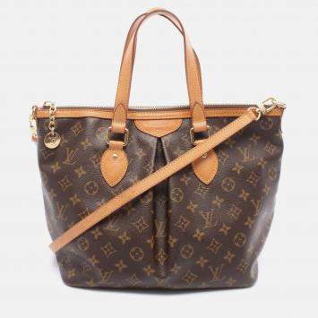 Pre Owned Louis Vuitton Brown Monogram Palermo PM