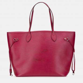 Pre Owned Louis Vuitton Pink Epi Neverfull MM