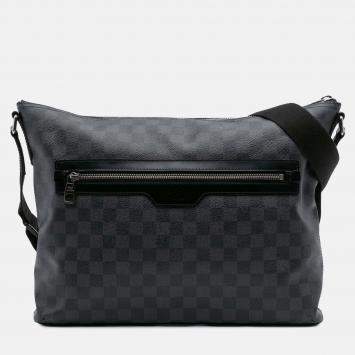Pre Owned Louis Vuitton Black Damier Graphite Mick MM Bag
