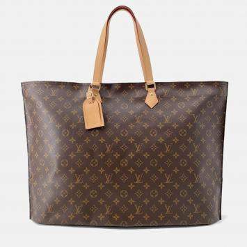 Pre Owned Louis Vuitton All In Brown Monogram GM Handbag