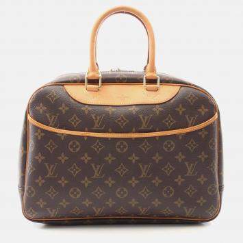 مملوكة مسبقًا Louis Vuitton Deauville Bowling Vanity Handbag M47270 Monogram Canvas Used Women