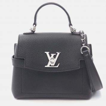 Pre Owned Louis Vuitton Lockme Ever Mini 2Way Shoulder Handbag M20997 Leather Black Used