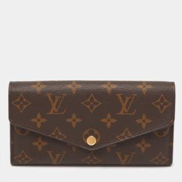 Pre Owned Louis Vuitton Monogram Canvas Sarah Wallet