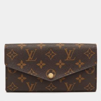 Pre Owned Louis Vuitton Monogram Canvas Sarah Wallet