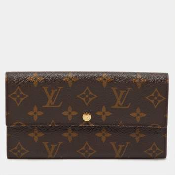 Pre Owned Louis Vuitton Monogram Canvas Sarah Long Wallet