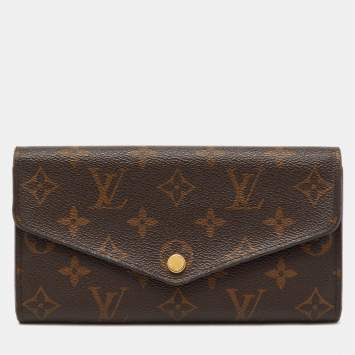 Pre Owned Louis Vuitton Monogram Canvas Sarah Wallet