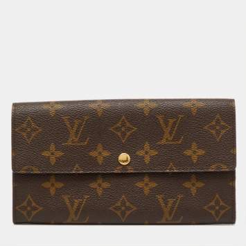 Pre Owned Louis Vuitton Monogram Canvas Sarah Long Wallet
