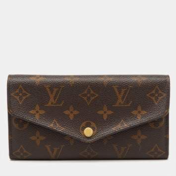 Pre Owned Louis Vuitton Monogram Canvas Sarah Wallet