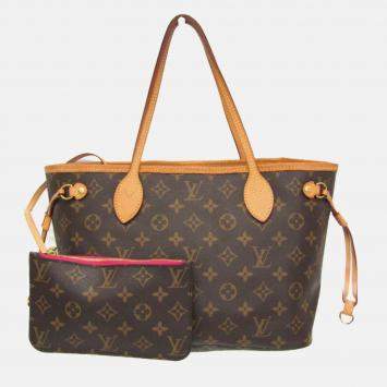 Pre Owned Louis Vuitton Brown Pivoine Monogram Neverfull PM Tote Bag 