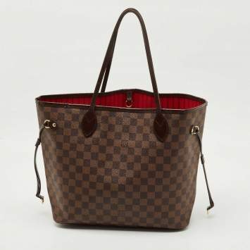 Pre Owned Louis Vuitton Damier Ebene Canvas Neverfull MM Bag