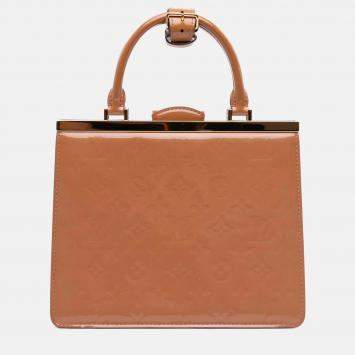 Pre Owned Louis Vuitton Brown Monogram Vernis Deesse PM