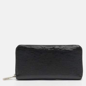 Pre Owned Louis Vuitton Black Electric Epi Leather Zippy Wallet