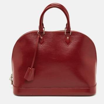 Pre Owned Louis Vuitton Rubis Epi Leather Alma GM Bag