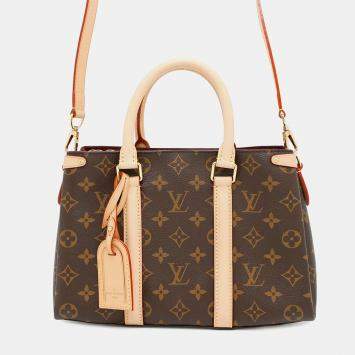 Pre Owned Louis Vuitton Soufflot BB Brown Monogram Handbag