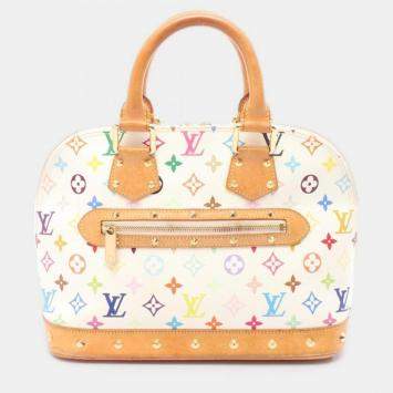 Pre Owned Louis Vuitton Alma Monogrammulticolor Blanc
