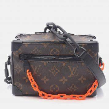 Pre Owned Louis Vuitton Mini Soft Trunk Shoulder Bag Monogram Solar Ray Black