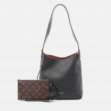 Pre Owned Louis Vuitton Low Key Hobo Pm Shoulder Bag Leather Noir