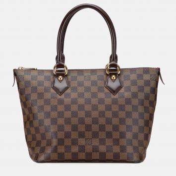 Pre Owned Louis Vuitton Brown Damier Ebene Saleya PM