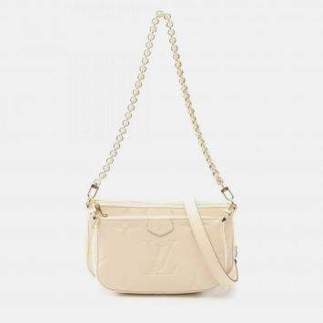 Pre Owned Louis Vuitton Multi Pochette Accessoires Ivory Monogram Empreinte Leather Shoulder Bag