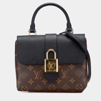 مملوكة مسبقًا Louis Vuitton Black Brown Monogram Locky BB