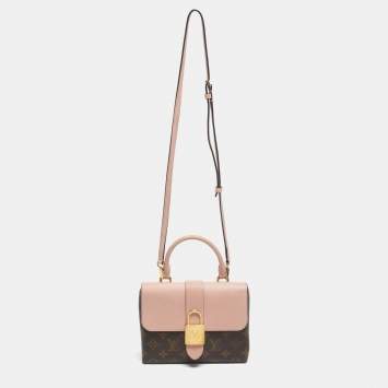 Pre Owned Louis Vuitton Rose Poudre Monogram Canvas Locky BB Bag