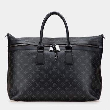 Pre Owned Louis Vuitton Black Monogram Eclipse Apollo All Day