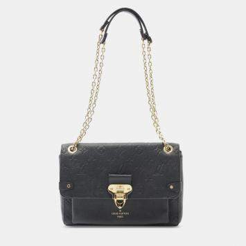 Pre Owned Louis Vuitton Black Monogram Empreinte Vavin PM