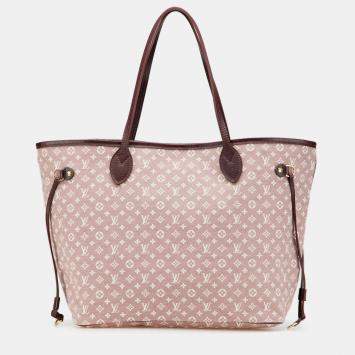 Pre Owned Louis Vuitton Pink Monogram Idylle Neverfull MM