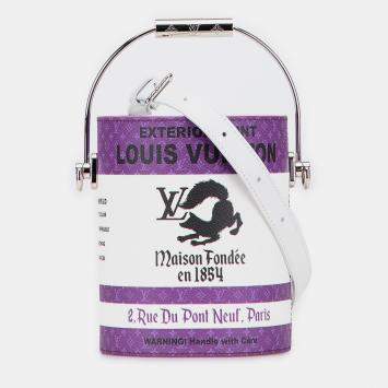 Pre Owned Louis Vuitton Purple Monogram Paint Can