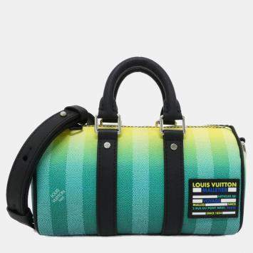Pre Owned Louis Vuitton Day Break (Damier Stripe) Keepall Xs Boston Bag
