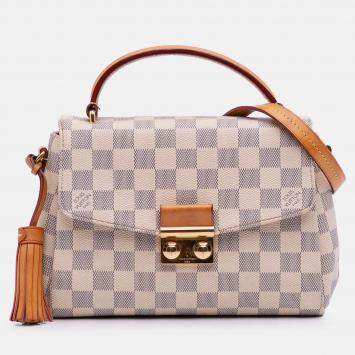 Pre Owned Louis Vuitton White Damier Azur Croisette