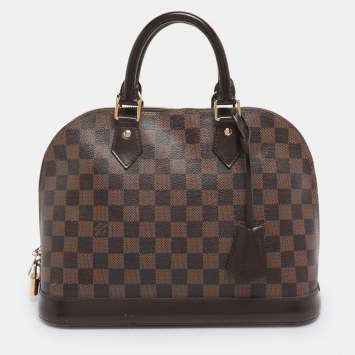 Pre Owned Louis Vuitton Damier Ebene Canvas Alma PM Bag