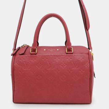 Pre Owned Louis Vuitton Speedy Bandoulière Rose Pruyere Empreinte Leather Bag