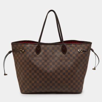 Pre Owned Louis Vuitton Damier Ebene Canvas Neverfull GM Bag