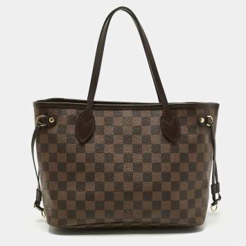 Pre Owned Louis Vuitton Damier Ebene Canvas Neverfull PM Bag