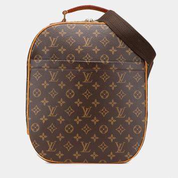 Pre Owned Louis Vuitton Brown Monogram Sac a Dos Packall