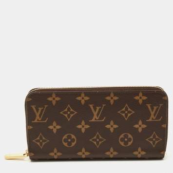 Pre Owned Louis Vuitton Monogram Canvas Zippy Wallet