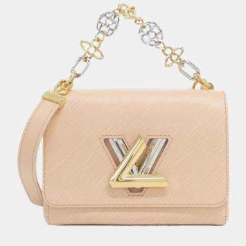 Pre Owned Louis Vuitton Twist PM Beige/Pink Epi Leather Shoulder Bag