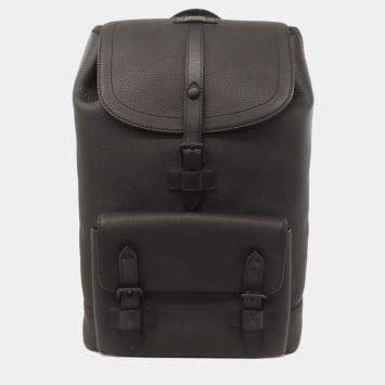 Pre Owned Louis Vuitton Christopher Black Taurillon Leather Backpack