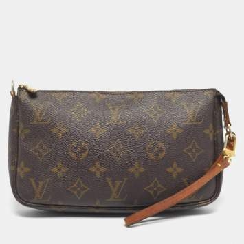Pre Owned Louis Vuitton Monogram Canvas Pochette Accessoires Bag