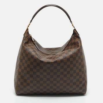 Pre Owned Louis Vuitton Damier Ebene Canvas Portobello GM Bag