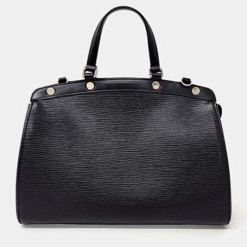 Pre Owned Louis Vuitton Black Leather Epi Brea MM