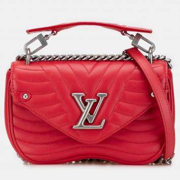 Pre Owned Louis Vuitton Red New Wave Chain Bag PM
