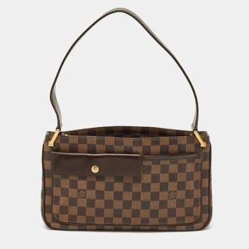 Pre Owned Louis Vuitton Damier Ebene Canvas Aubagne Bag