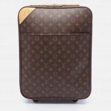 Pre Owned Louis Vuitton Brown Monogram Pegase 45
