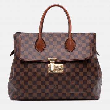 Pre Owned Louis Vuitton Brown Damier Ebene Ascot