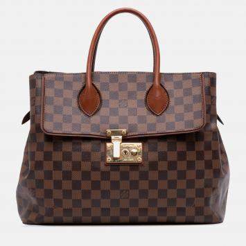Pre Owned Louis Vuitton Brown Damier Ebene Ascot